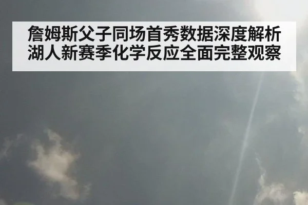 詹姆斯父子同场首秀数据深度解析湖人新赛季化学反应全面完整观察